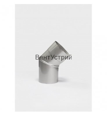 Колено из оцинкованной стали 0,5 мм 45°, ø100 Колено из оцинкованной стали 0,5 мм 45°, ø100